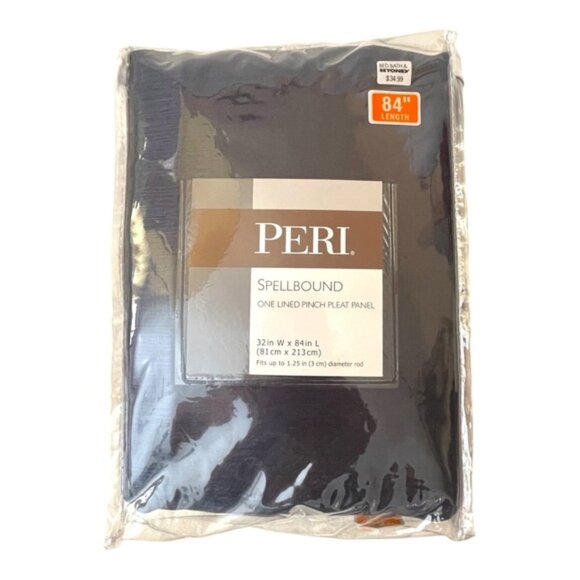 2 Peri Spellbound Pinch-Pleat 32x 84” Pocket Lined Window Curtain Panels - Picture 4 of 5